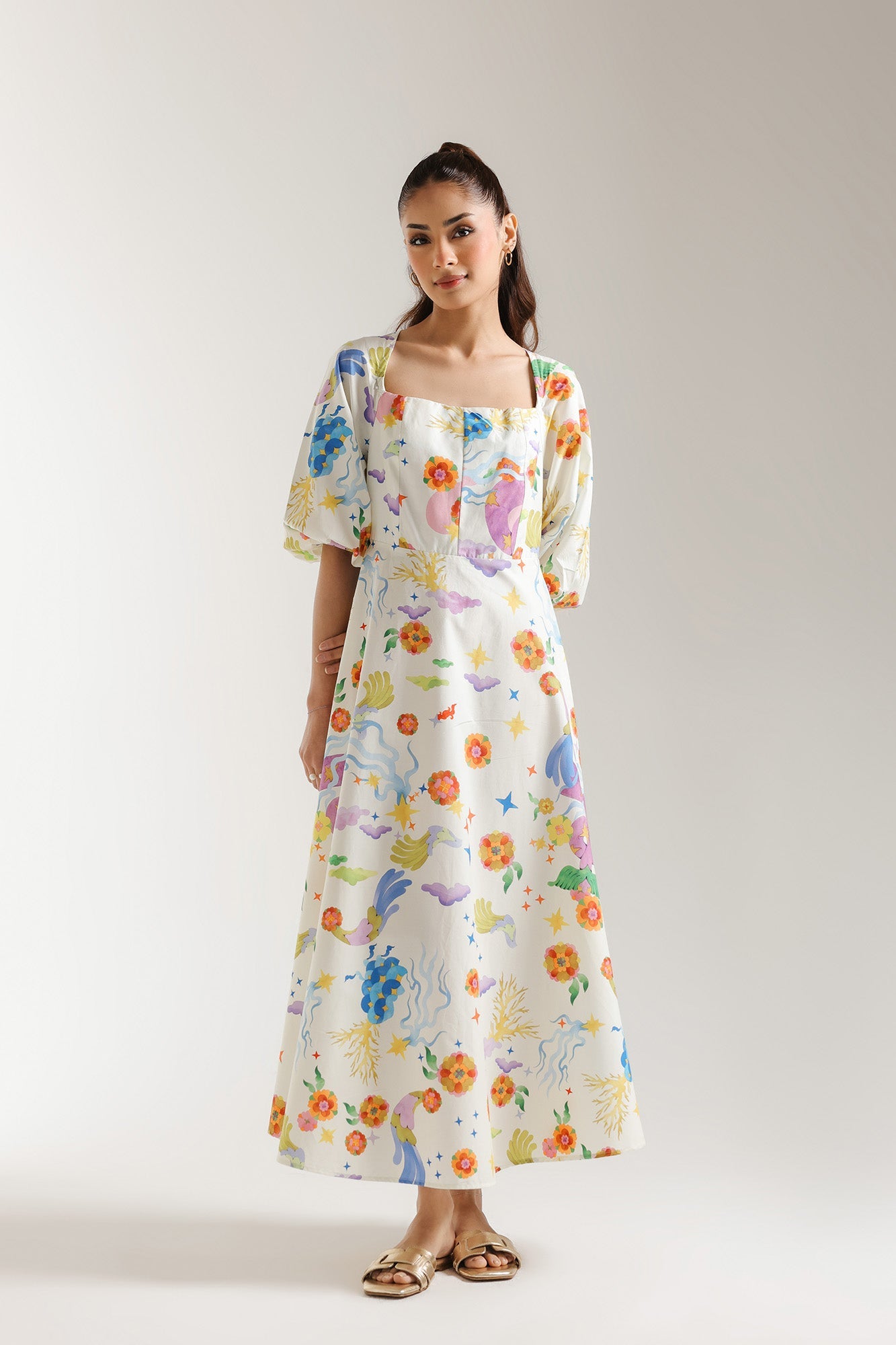 PRINTED DRESS (E106/002/0629)