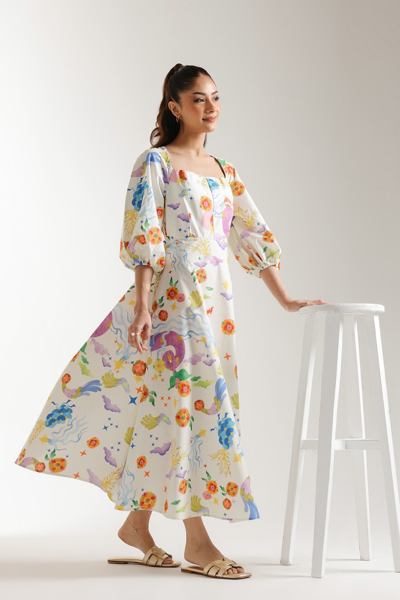 PRINTED DRESS (E106/002/0629)