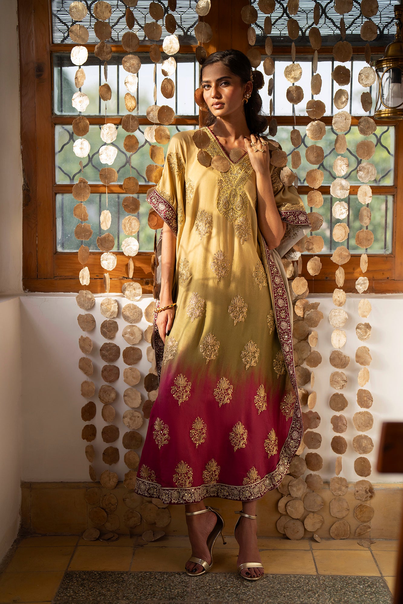 EMBROIDERED KAFTAN (E0773/104/124)
