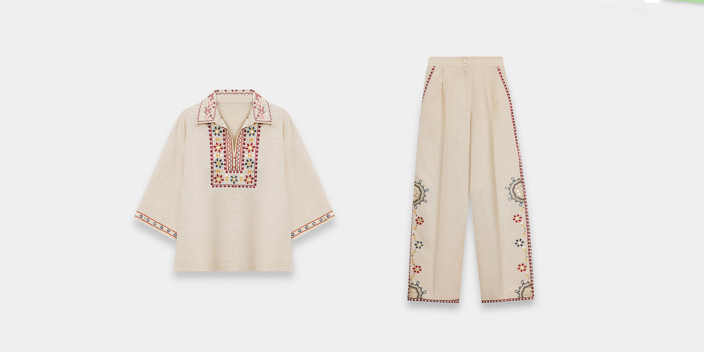 EMBROIDERED SUIT (E0842/119/005)