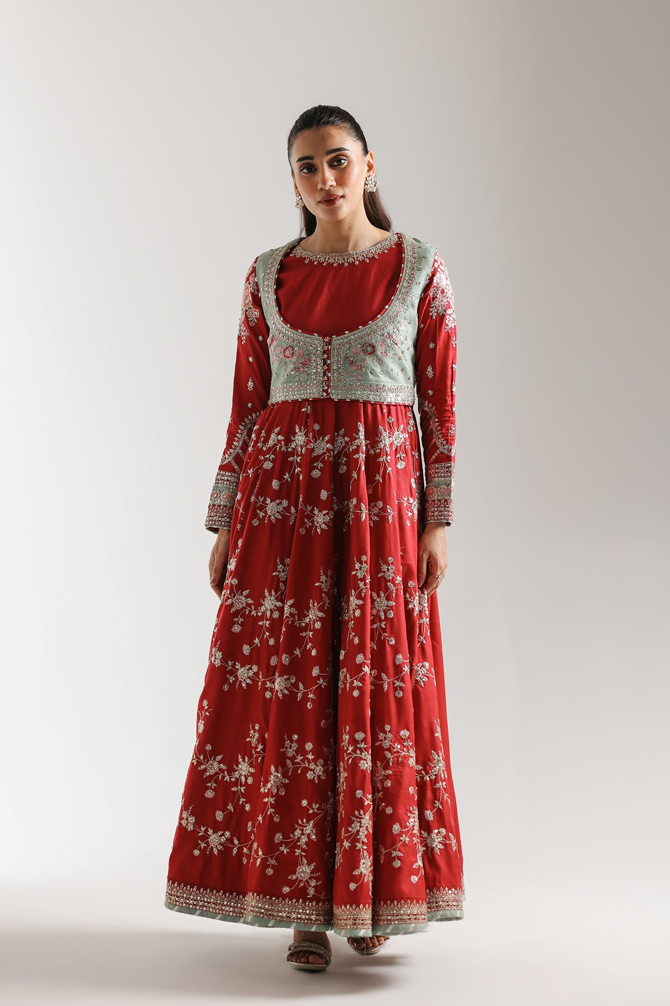 EMBROIDERED PISHWAS (E0954/104/808)