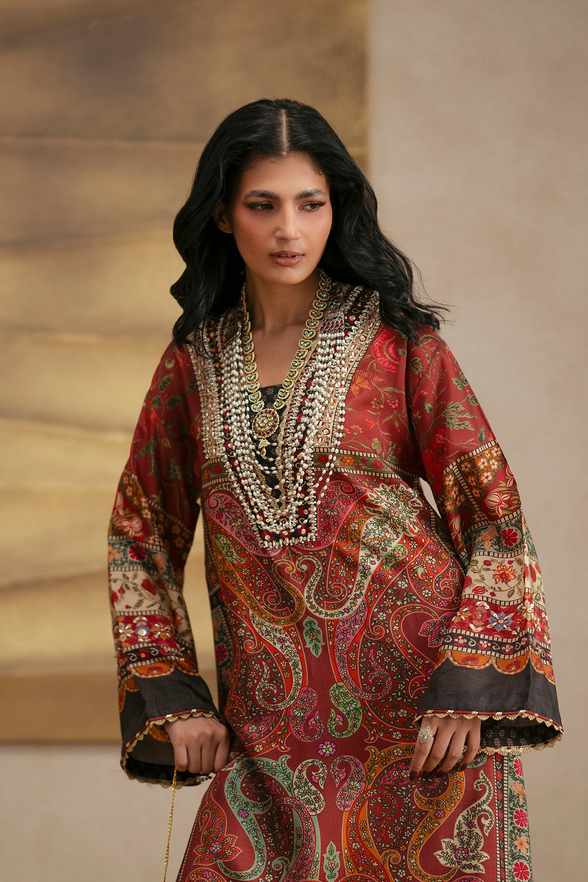 EMBROIDERED KAFTAN (E1229-104-306)
