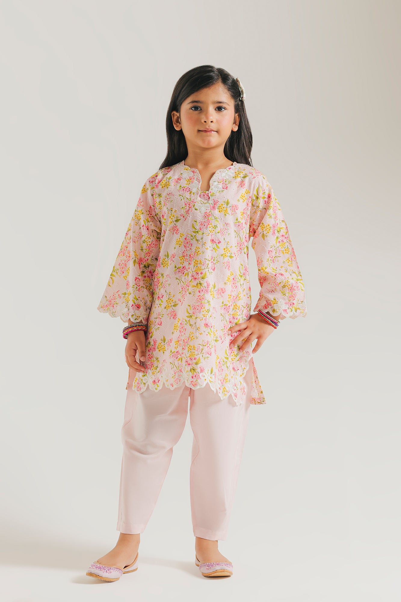 EMBROIDERED SUIT (E1597/402/426 E1597/302/426)