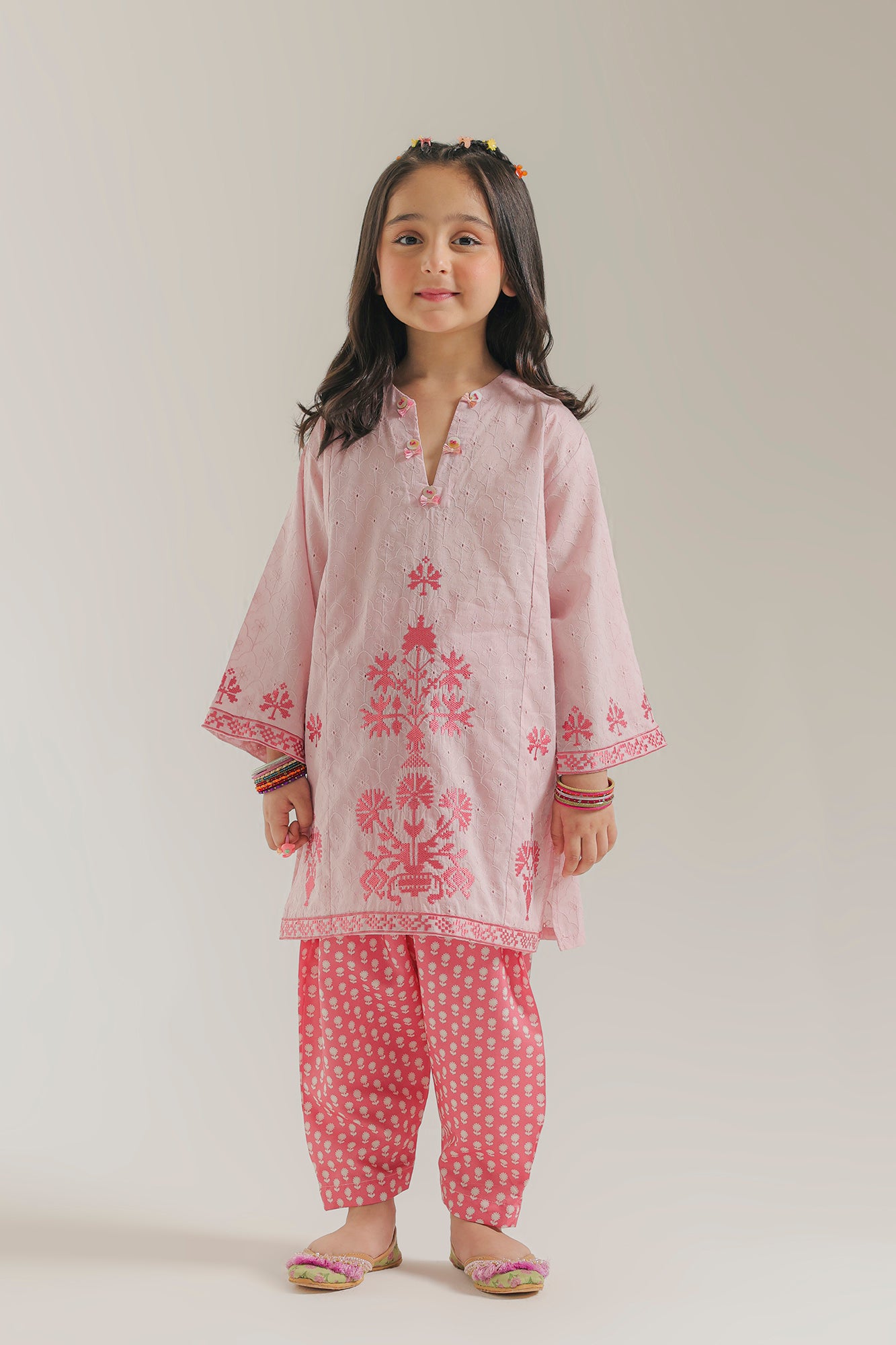 EMBROIDERED SUIT (E1599/402/528 E1599/302/528)