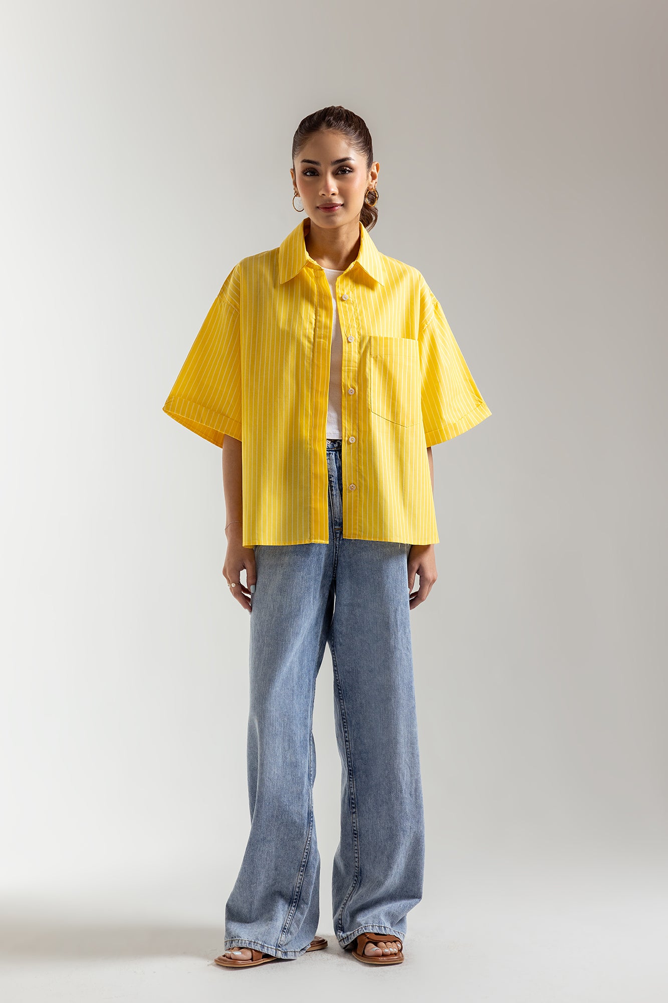 STRIPED BUTTON DOWN SHIRT (E2331/108/106)