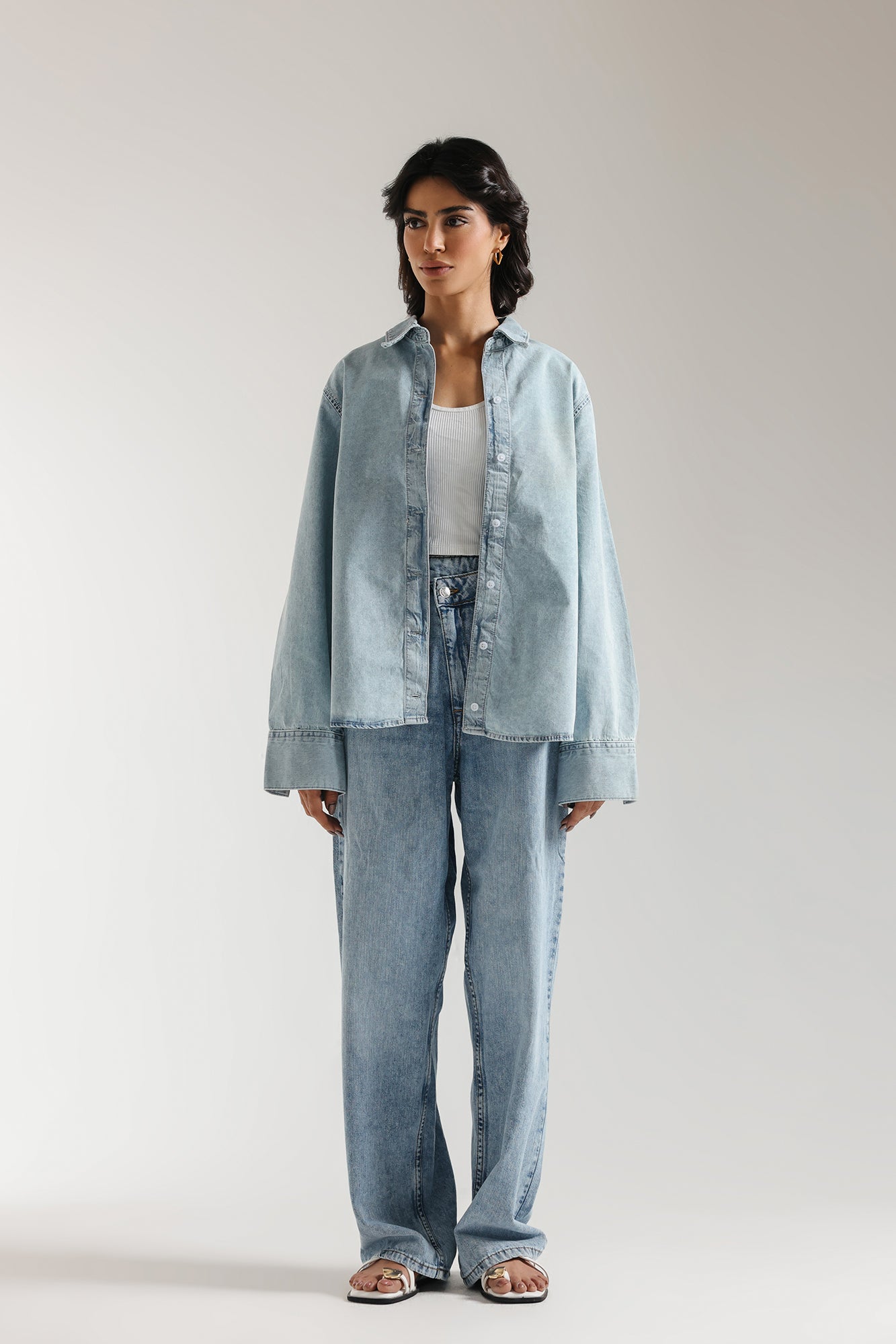 BUTTON DOWN DENIM SHIRT (E2358/108/630)