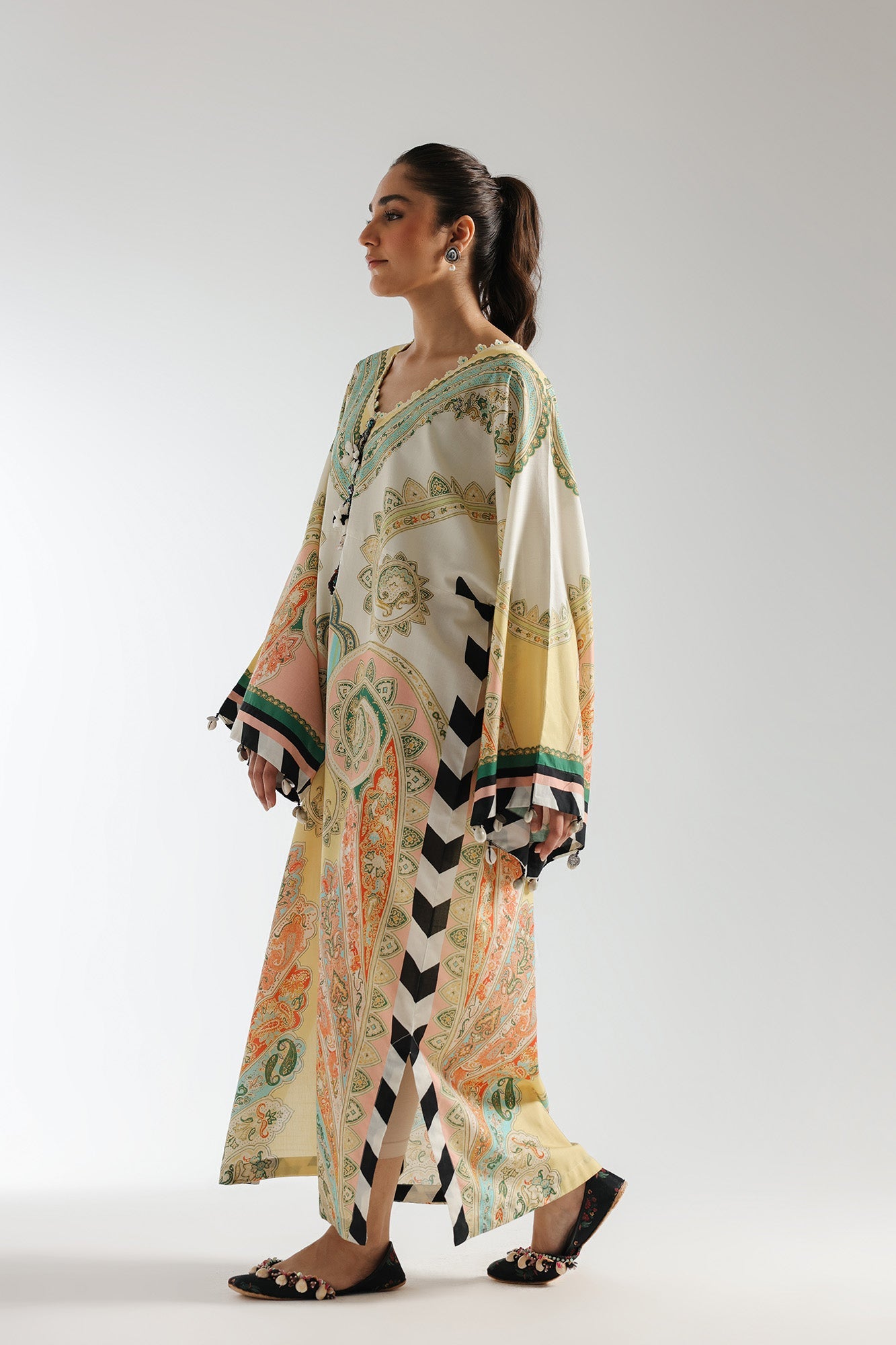 PRINTED KAFTAN (E3017/103/110)