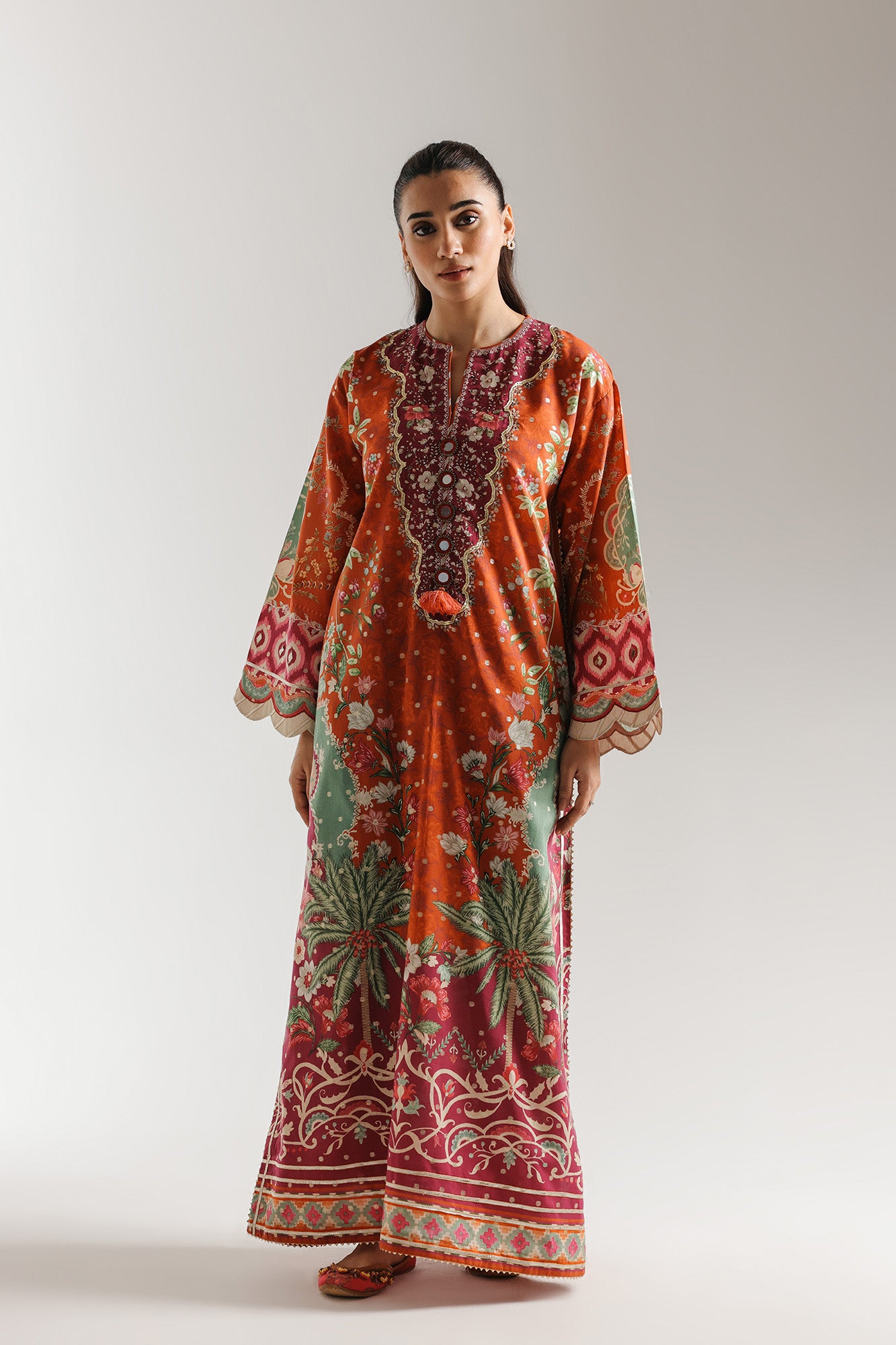 PRINTED KAFTAN (E4116/103/307)