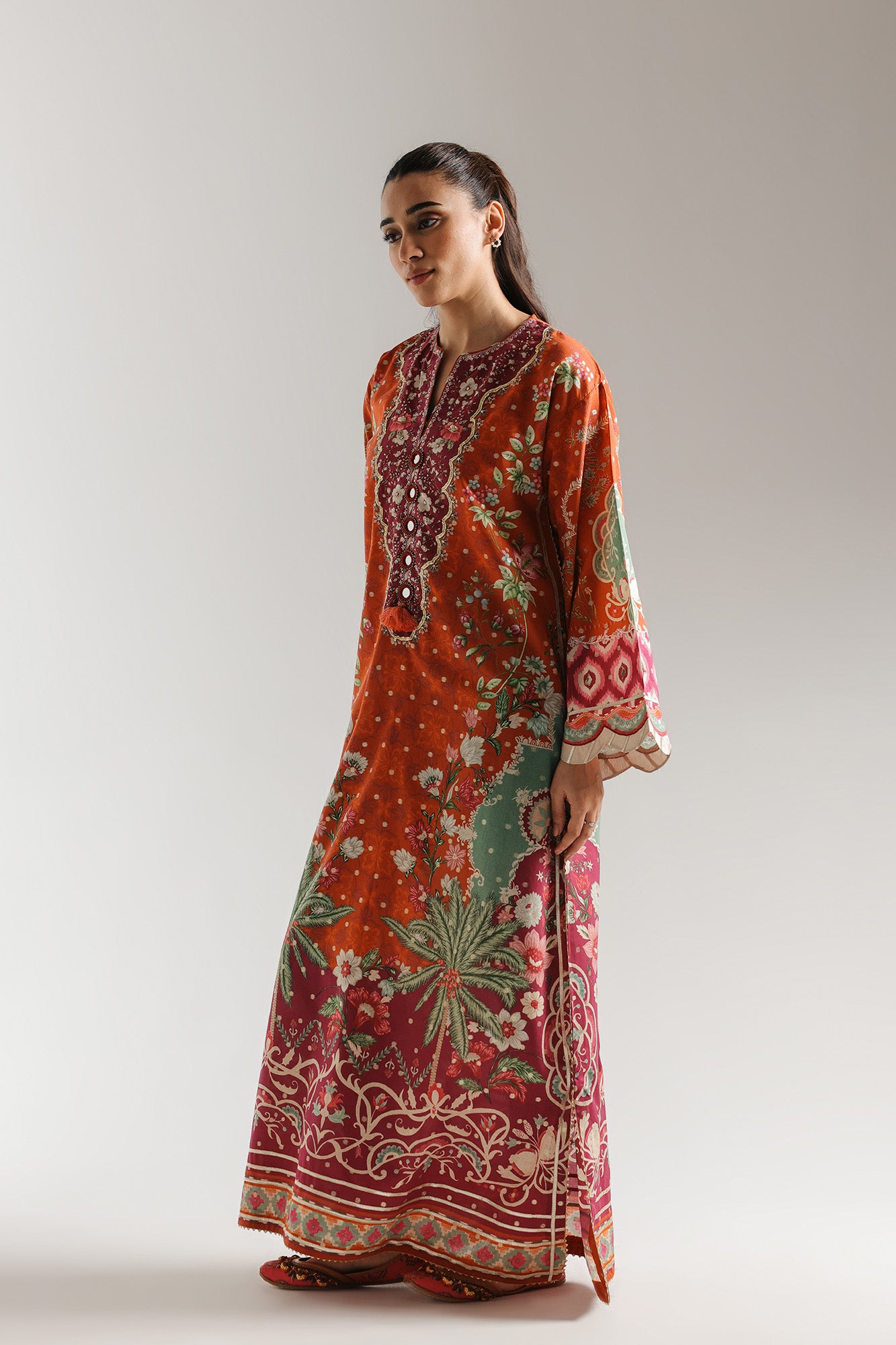 PRINTED KAFTAN (E4116/103/307)