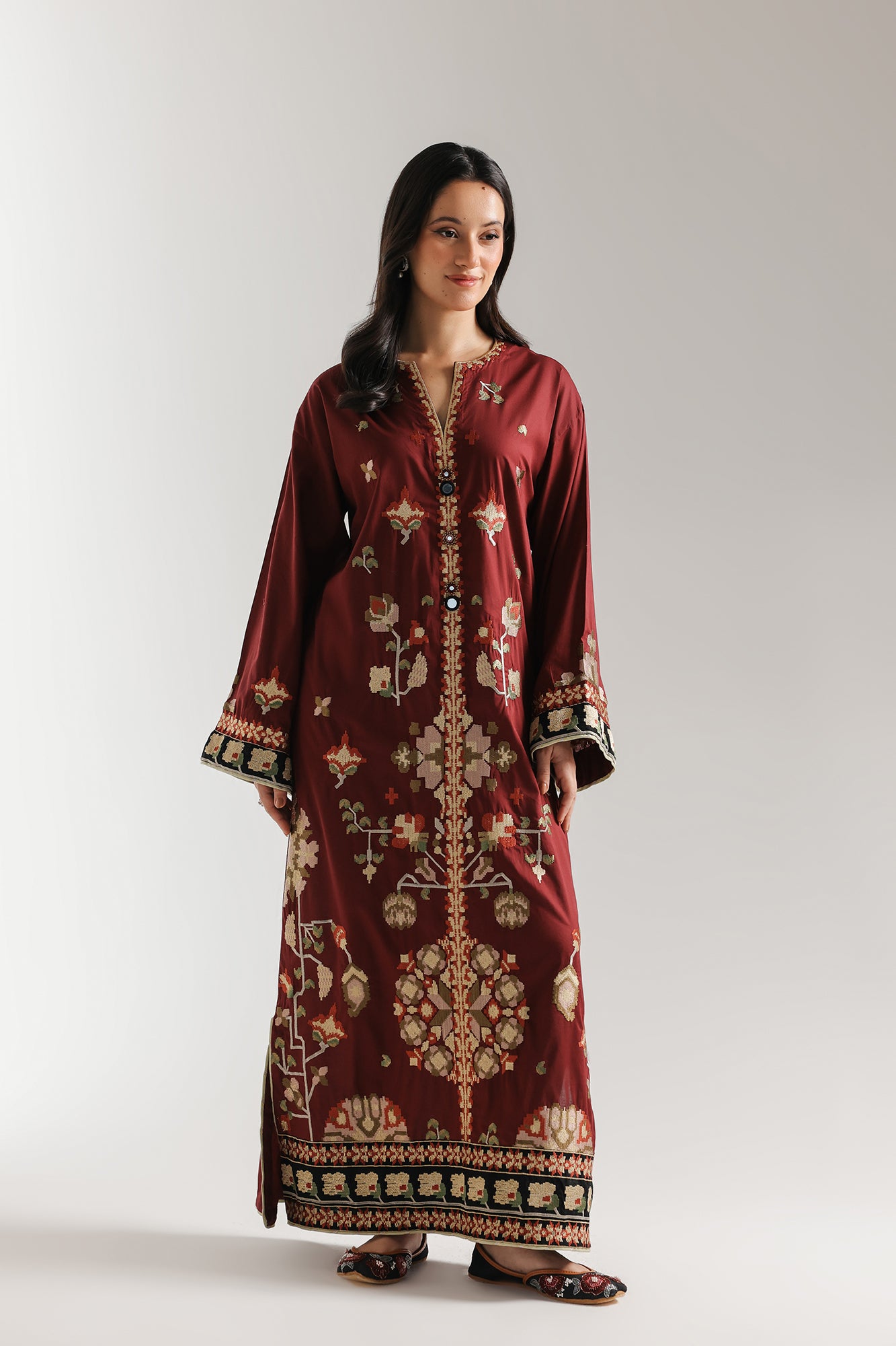 EMBROIDERED KAFTAN (E4216/103/303)