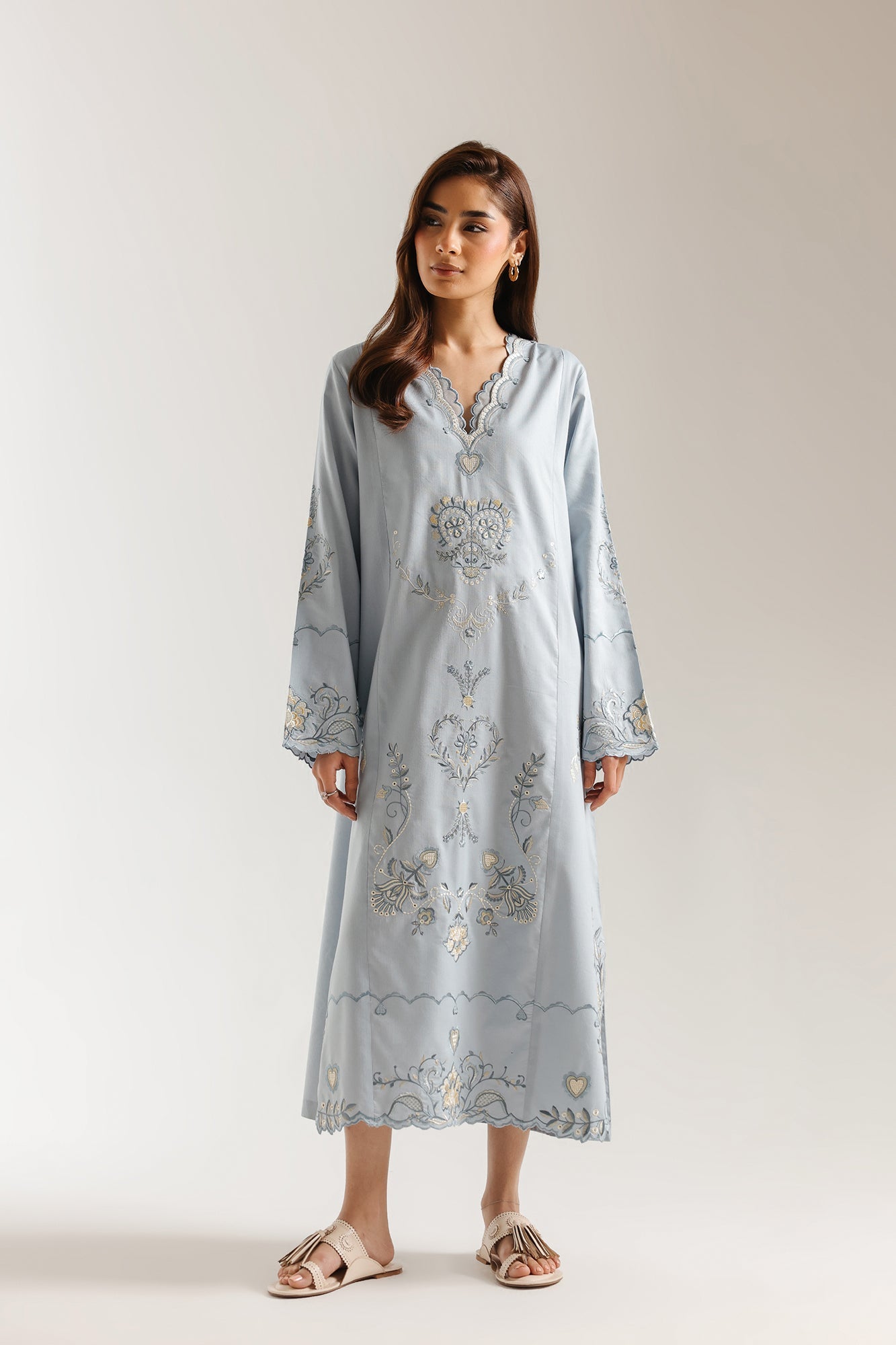 EMBROIDERED DRESS (E7518/102/913)