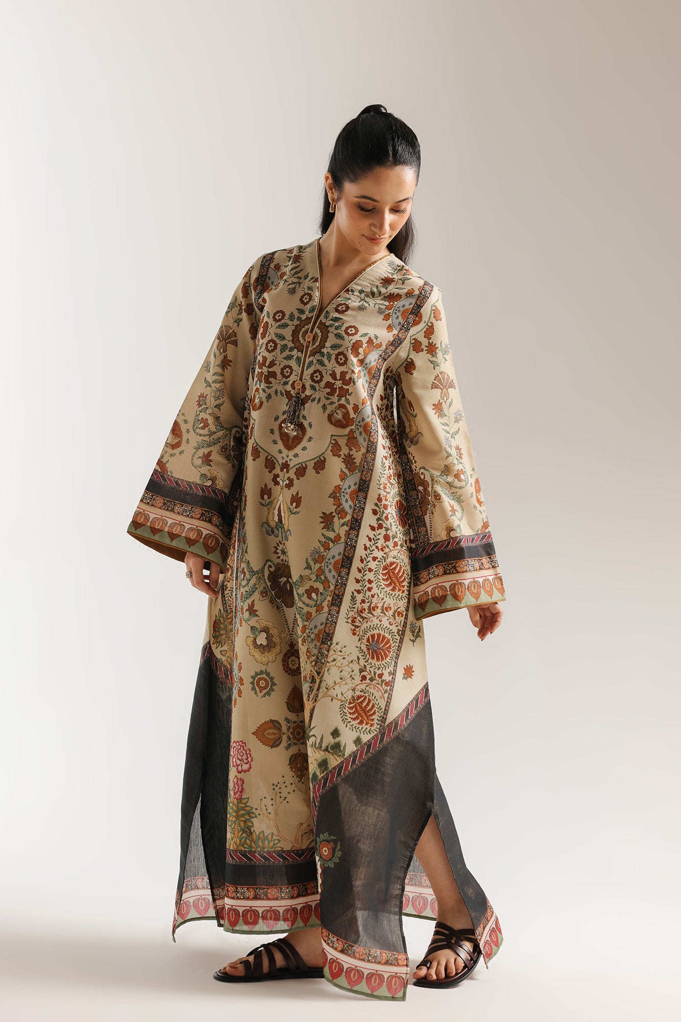 PRINTED KAFTAN (E7526/102/124)