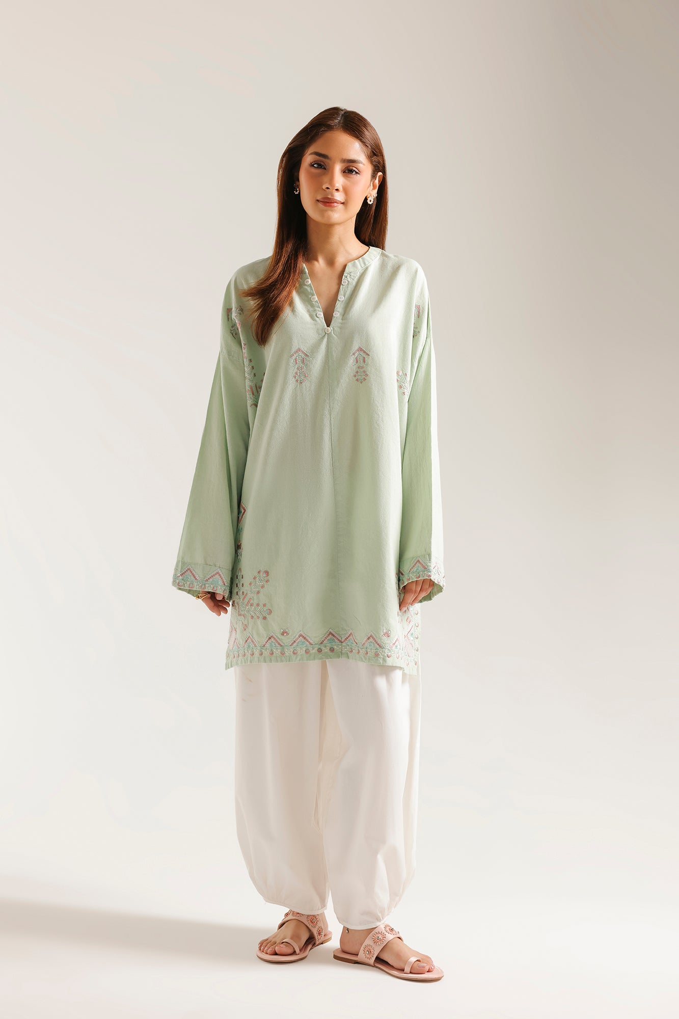 EMBROIDERED KURTI (E8007/102/130)