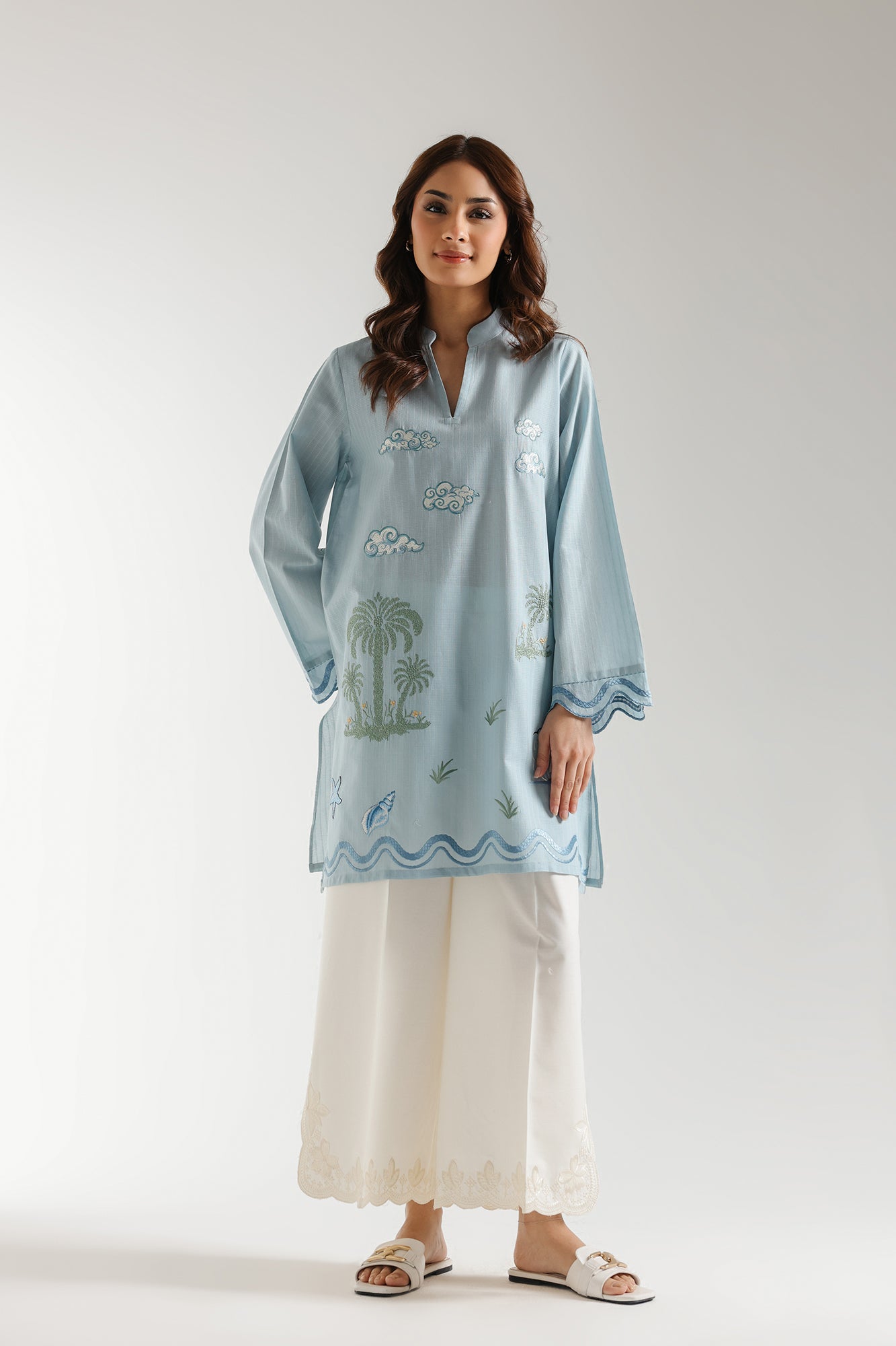 EMBROIDERED SHIRT (S4E6532/102/615)