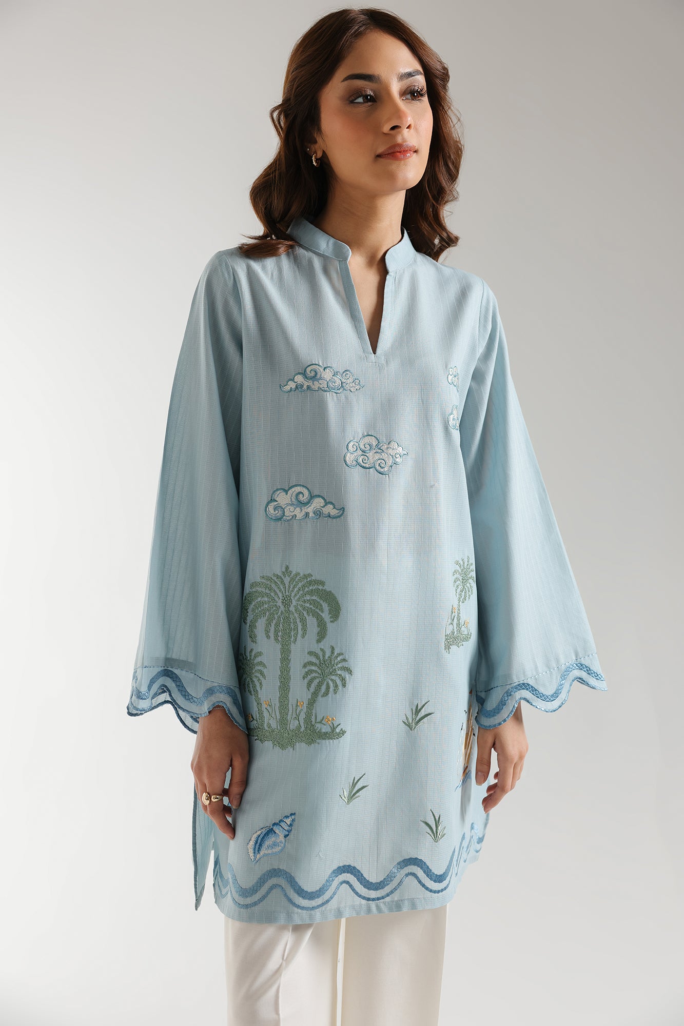 EMBROIDERED SHIRT (S4E6532/102/615)